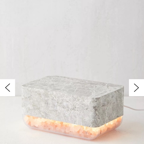 Gray Himalayan Salt Lamp Alarm Clock by Mahli - Picture 3 of 5